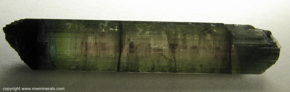 Mineral Specimen: Multicolor Tourmaline (Elbaite) from Parelhas, Borborema mineral province, Rio Grande do Norte, Brazil