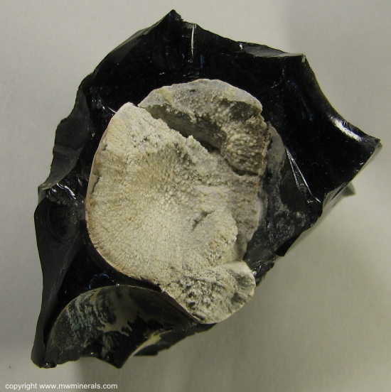 Mineral Specimen: Cristobalite with Fayalite from near Coso Junction, Inyo County, California, USA