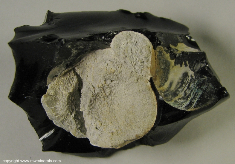 Mineral Specimen: Cristobalite with Fayalite from near Coso Junction, Inyo County, California, USA