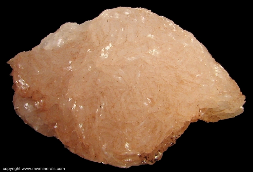 Mineral Specimen: Manganoan Calcite from Montreal Mine, Gogebic Range, Iron Co., Wisconsin, USA