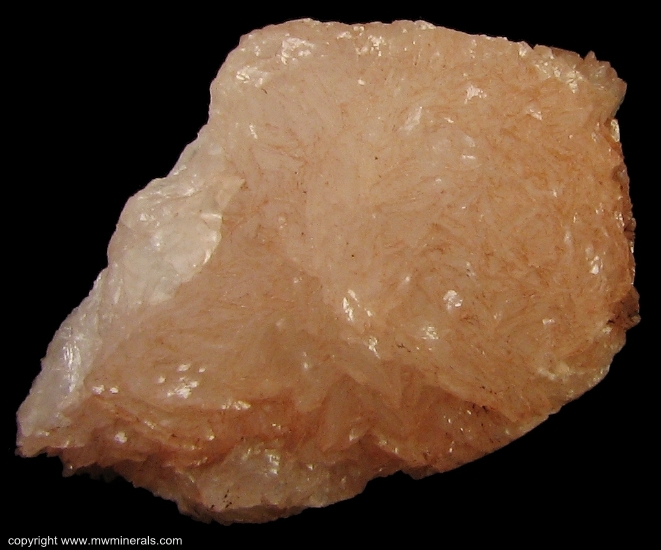 Mineral Specimen: Manganoan Calcite from Montreal Mine, Gogebic Range, Iron Co., Wisconsin, USA